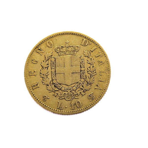 Italy 10 Lire 1863 Vittorio Emanuele II