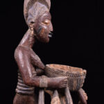 Divination bowl figure - Wood - Yoruba - Nigeria