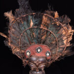 Chihongo Mask - Feathers, Wood - Chokwe - DR Congo