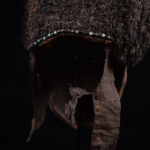 Lele Mask - Wood, Plant fibre, Beads - KUBA - Congo