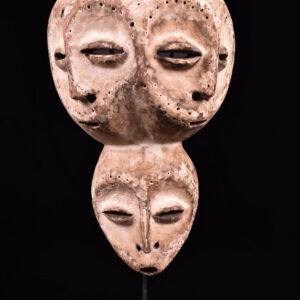 Triple face mask - Lengola - Wood - Congo