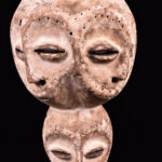 Triple face mask - Lengola - Wood - Congo