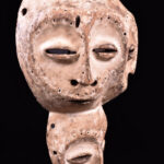 Triple face mask - Lengola - Wood - Congo