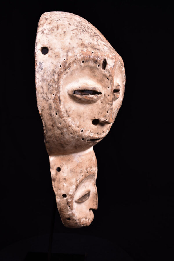 Triple face mask - Lengola - Wood - Congo