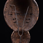 Triple face mask - Lengola - Wood - Congo