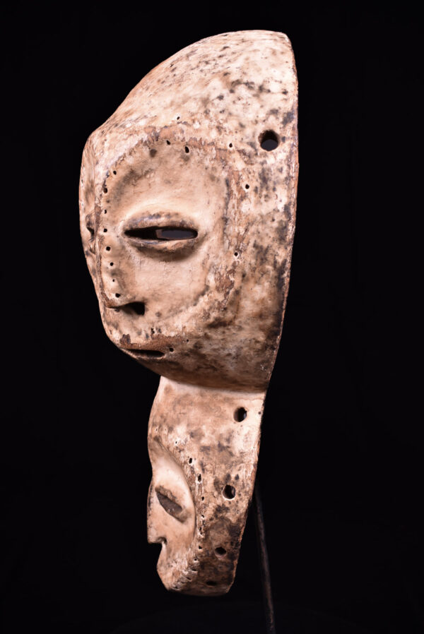 Triple face mask - Lengola - Wood - Congo