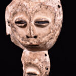 Triple face mask - Lengola - Wood - Congo