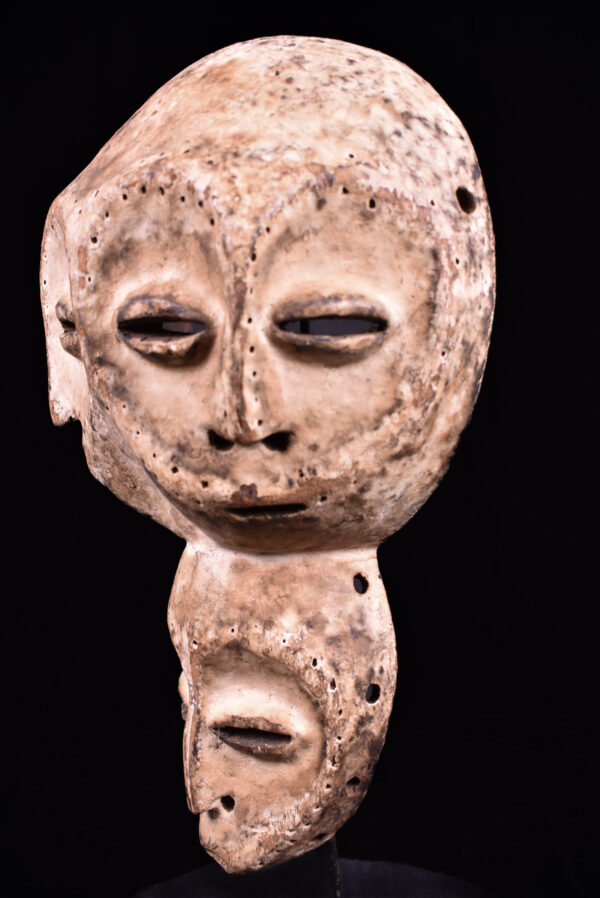 Triple face mask - Lengola - Wood - Congo