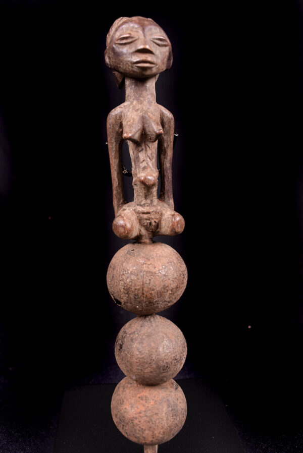 Rattle - Wood - Luba - DR Congo