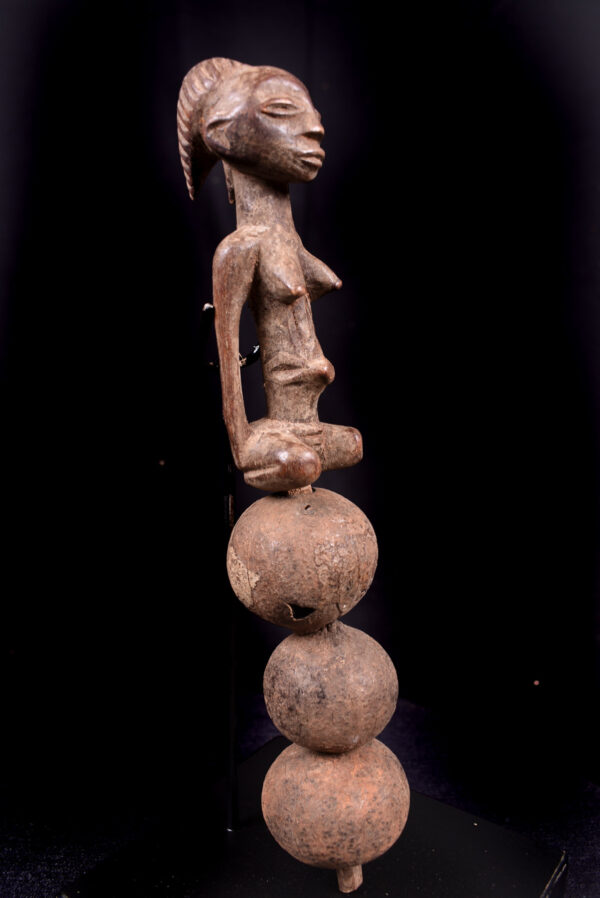 Rattle - Wood - Luba - DR Congo