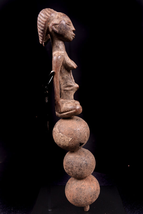 Rattle - Wood - Luba - DR Congo