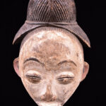Initiation mask - Wood - Punu - Gabon