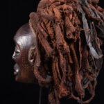 Mwana Pwo Mask - Wood, Rope - Chokwe - DR Congo