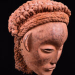 Mwana Pwo Mask - Wood, Rope - Chokwe - DR Congo