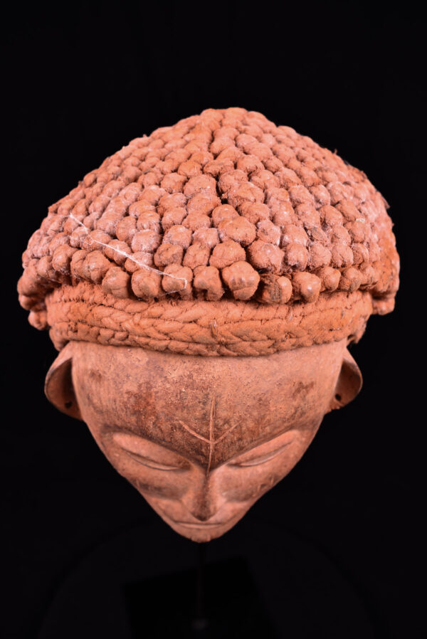 Mwana Pwo Mask - Wood, Rope - Chokwe - DR Congo
