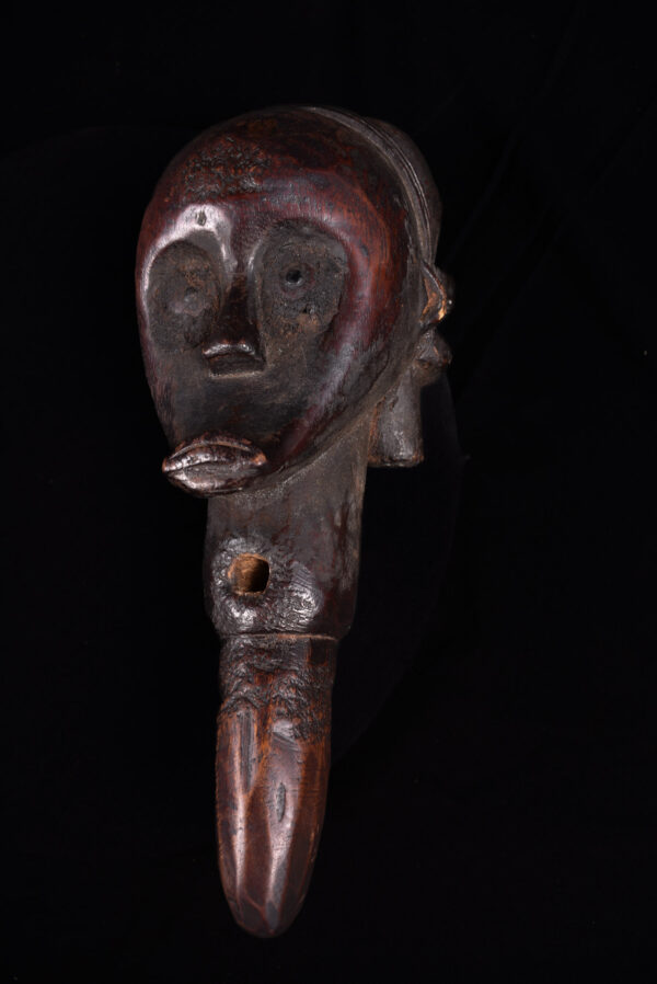 Reliquary Byeri Head - Wood- Fang - Gabon