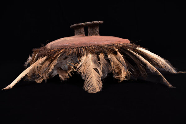 Minganji Mask - Plant Fibre, Feathers - Pende - Congo DRC