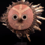 Minganji Mask - Plant Fibre, Feathers - Pende - Congo DRC