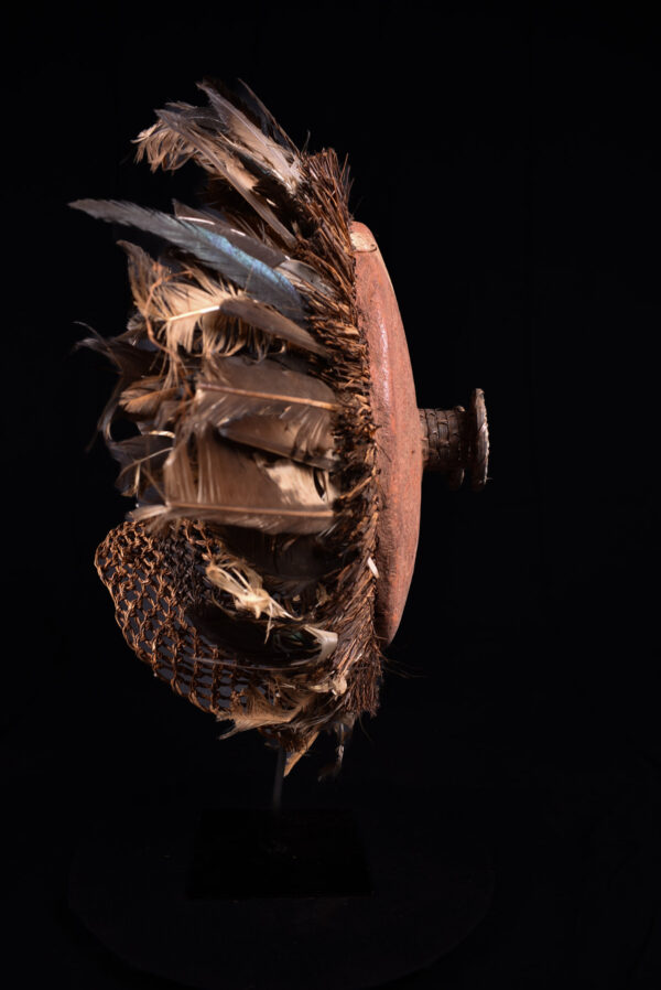 Minganji Mask - Plant Fibre, Feathers - Pende - Congo DRC