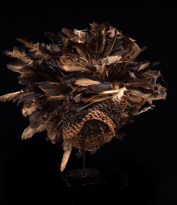 Minganji Mask - Plant Fibre, Feathers - Pende - Congo DRC