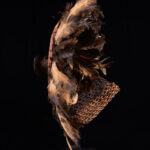 Minganji Mask - Plant Fibre, Feathers - Pende - Congo DRC