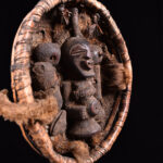 Divination Basket - Wood, Horn, Rattan - Songye - Congo