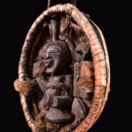 Divination Basket - Wood, Horn, Rattan - Songye - Congo