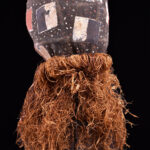 Kakunga mask - Textile, Wood, Raphia - Yaka - Congo