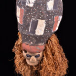 Kakunga mask - Textile, Wood, Raphia - Yaka - Congo