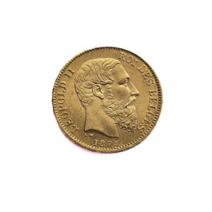 Belgium 20 Francs 1875 Leopold II