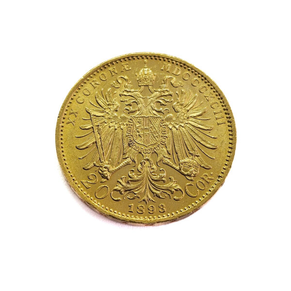 Austria 20 Corona 1893 Franz Joseph I