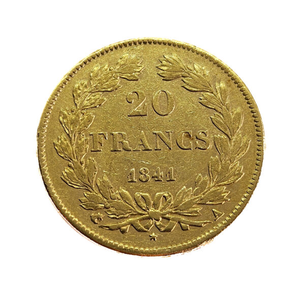 France 20 Francs 1841-A Louis Philippe I